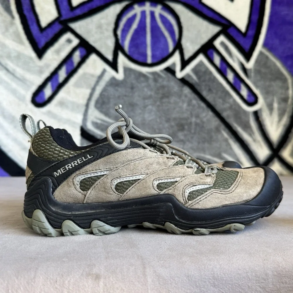 Size 7.5 - Merrell Chameleon 7 Limit Hiking Shoes Men's Dusty‎ Olive J12781